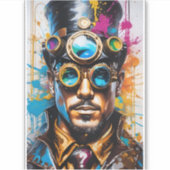 Man Portrait Vinyl Decal Aufkleber (Vorderseite)