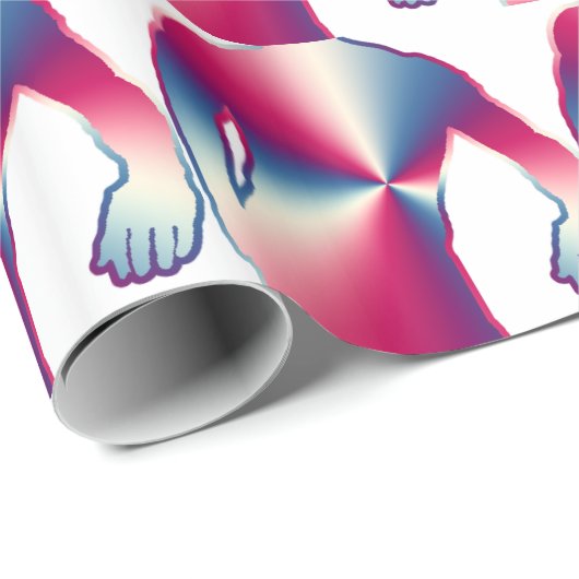 Man Posing Geschenkpapier (Rolleneckpunkt)