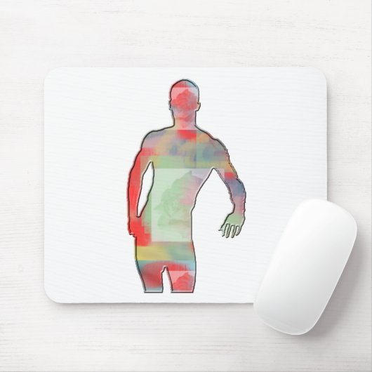 Man Posing Mousepad (Mit Mouse)