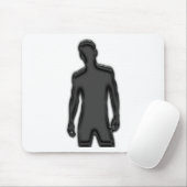Man Posing Mousepad (Mit Mouse)