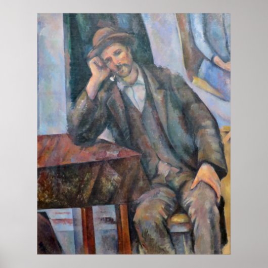 Man Rauch a Pipe - Paul Cezanne - c1893 Poster (Vorne)