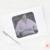 Man Reading 1998 Quadratischer Aufkleber (Umschlag)