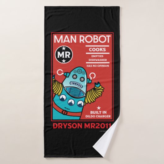 Man Robot the Perfect Man Badehandtuch (Badehandtuch)