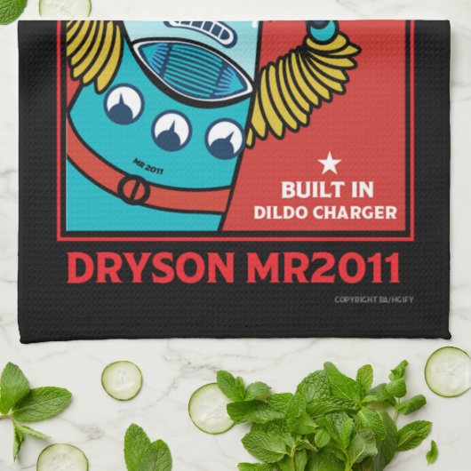 Man Robot the Perfect Man Geschirrtuch (Gefaltet)