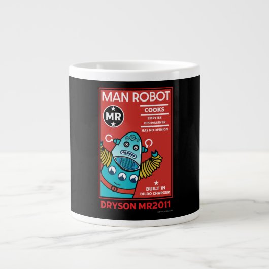 Man Robot the Perfect Man Jumbo-Tasse (Vorderseite)