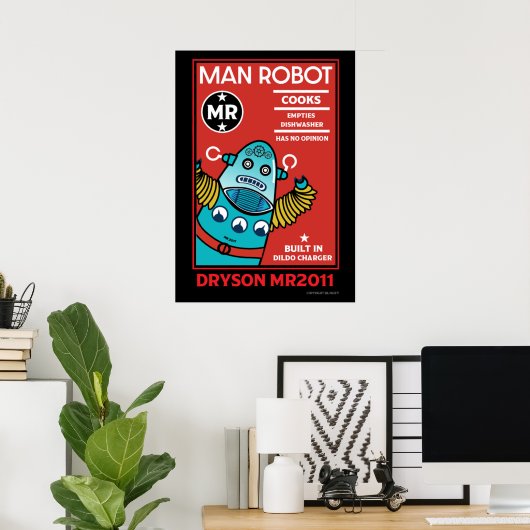Man Robot the Perfect Man Poster (Heimbüro)
