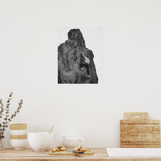 Man Rock Climbing Poster (Küche)