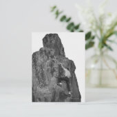 Man Rock Climbing Postkarte (Stehend Vorderseite)