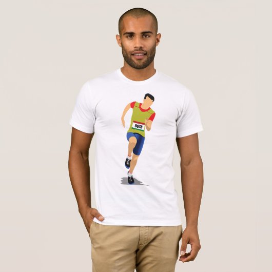Man Running Mens T - Shirt (Vorne ganz)