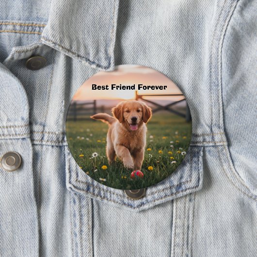 Man’s Best Friend Pin Button (Beispiel)