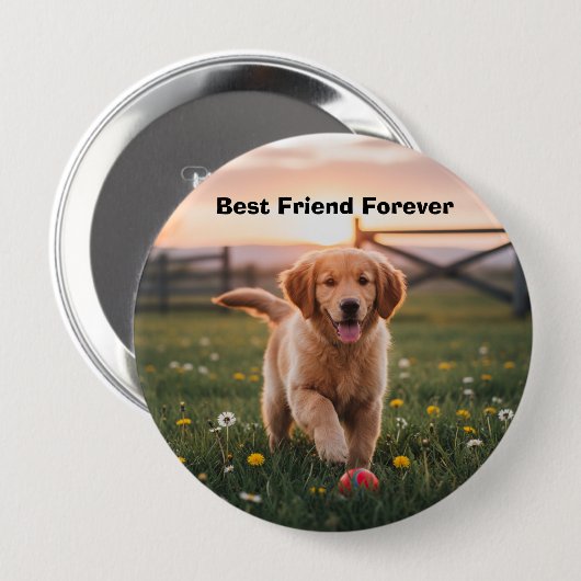 Man’s Best Friend Pin Button (Vorne & Hinten)