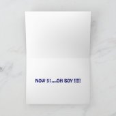 MAN SAGE NICHT, 50 IST NICHT SO SCHLECHT-51 OH Jun Karte (Innenseite)