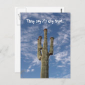 Man sagt, es ist trockene Hitze... Postkarte (Vorne/Hinten)
