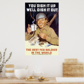 Man schüttelt es auf - WW2 Poster (Küche)