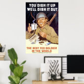 Man schüttelt es auf - WW2 Poster (Heimbüro)
