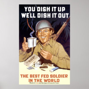 Man schüttelt es auf - WW2 Poster