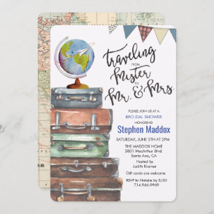 Man Shower Male Bridal Dusche Einladung