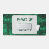 Man sollte eher Schätze jagen Marmorgemüse Schreibtischunterlage (Tastatur & Maus)