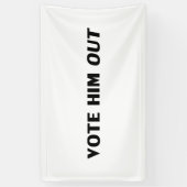 Man sollte ihn mit der weißen und schwarzen modern banner (Vertikal)