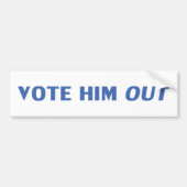 Man sollte ihn mit weißer und blauer moderner, mut autoaufkleber (Vorne)