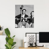 Man spielt Gitarre Poster (Heimbüro)