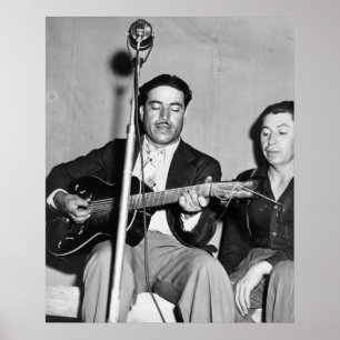 Man spielt Gitarre Poster