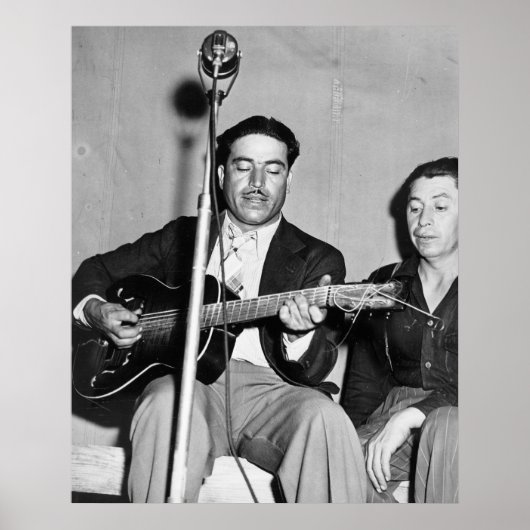 Man spielt Gitarre Poster (Vorne)