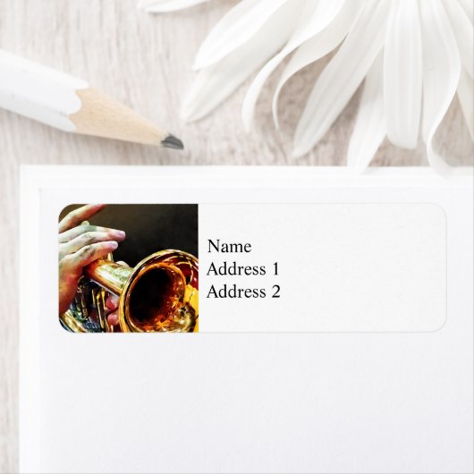 Man spielt Trumpet (Insitu)