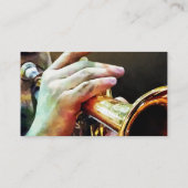 Man spielt Trumpet Visitenkarte (Rückseite)