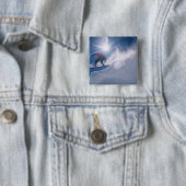 Man springt von einer großen Ecke auf einem Snowbo Button (Beispiel)