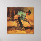 Man Stooping mit Stick, Spade von Vincent van Gogh Leinwanddruck (Vorderseite)