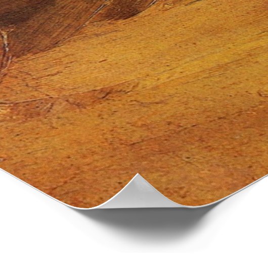 Man Stooping mit Stick, Spade von Vincent van Gogh Poster (Ecke)