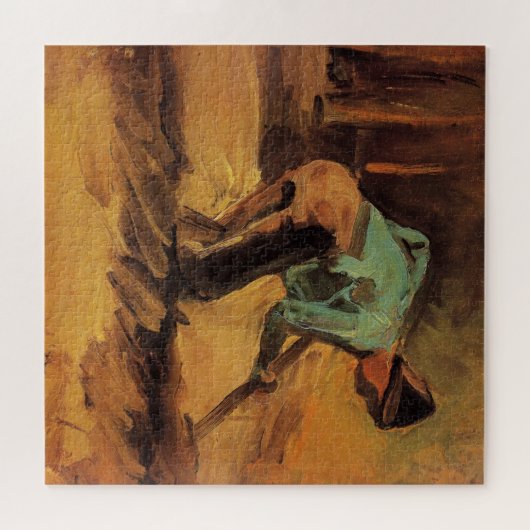 Man Stooping mit Stick, Spade von Vincent van Gogh Puzzle (Horizontal)