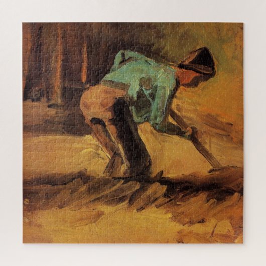 Man Stooping mit Stick, Spade von Vincent van Gogh Puzzle (Vertikal)