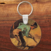 Man Stooping mit Stick, Spade von Vincent van Gogh Schlüsselanhänger (Vorderseite)