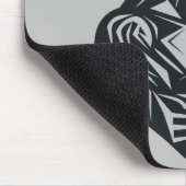 Man Strong Will Power Vector Graphic Mousepad (Ecke)