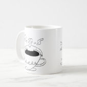 Man submerged in a cup of coffee kaffeetasse (Vorderseite Links)