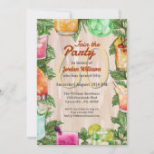 Man Summer Backyard Cocktail 60. Geburtstagsparty Einladung (Vorderseite)