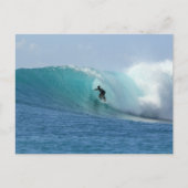 Man surft Wave Postcard Postkarte (Vorderseite)