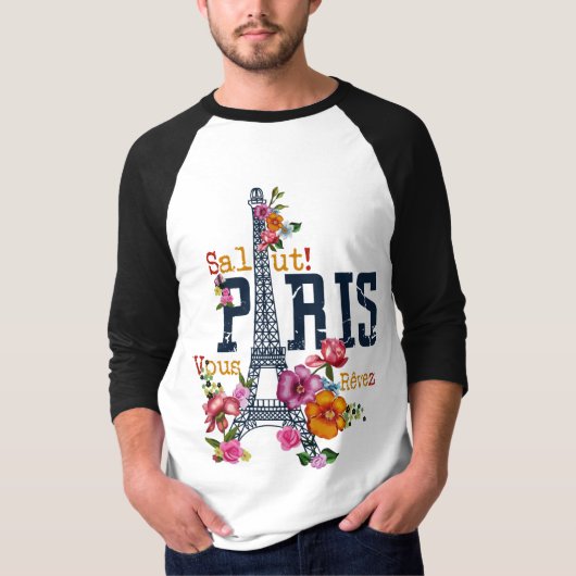 Man T - Shirt auge Paris print (Vorderseite)