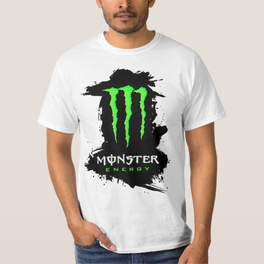 Man T - Shirt Monster Energy Motocross Racing Race (Vorderseite)