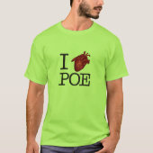 Man T-Shirt „Poe Heart " (Vorderseite)