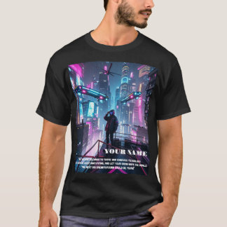 MAN T - SHIRT THEMA CYBERPUNK