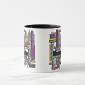 Man Tasse Funny Text Mustache Mustache Raupe (Zentrum)