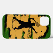 Man Tennis Player Case-Mate iPhone Hülle (Rückseite (Horizontal))