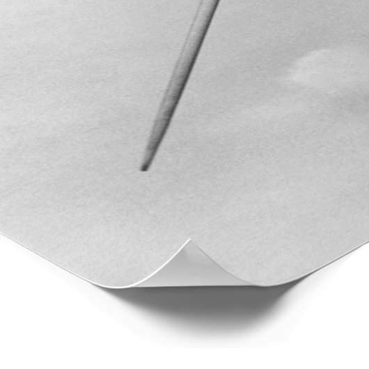 Man Throwing Javelin Poster (Ecke)