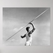 Man Throwing Javelin Poster (Vorne)