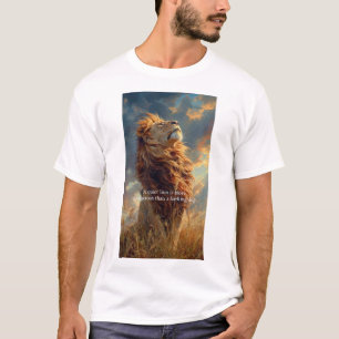 Man Tshirt mit Loin Design