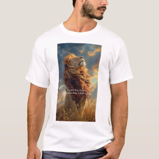 Man Tshirt mit Loin Design