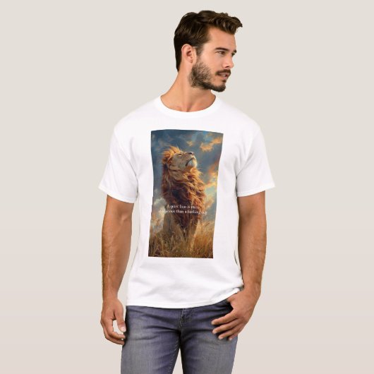 Man Tshirt mit Loin Design (Vorne ganz)